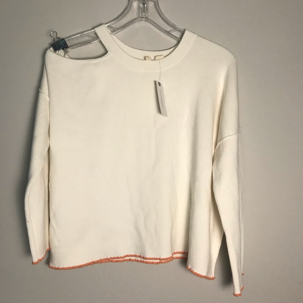 NWT ANTHROPOLOGIE MOTH Cold Shoulder Sweater